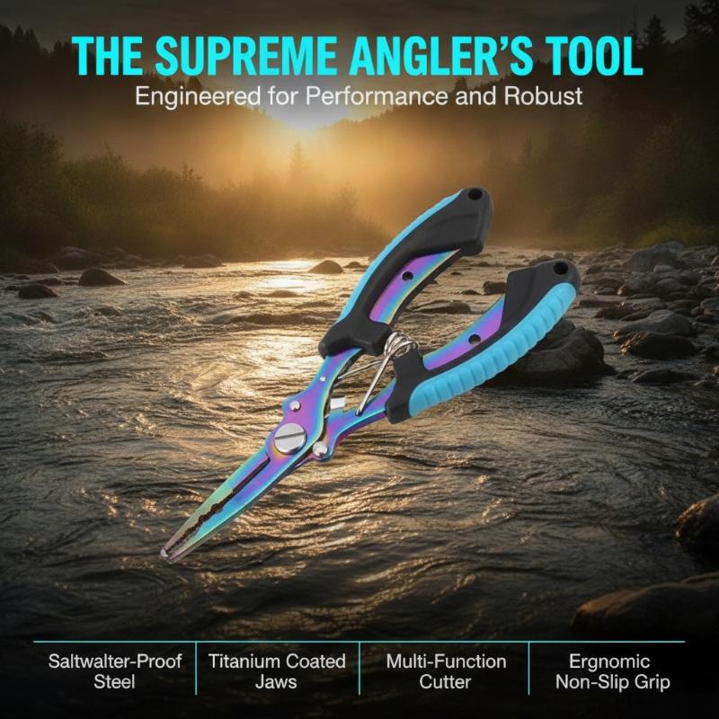 Fishing Hook Remover - 1Pcs Multifunctional Fishing Pliers Stainless Steel
