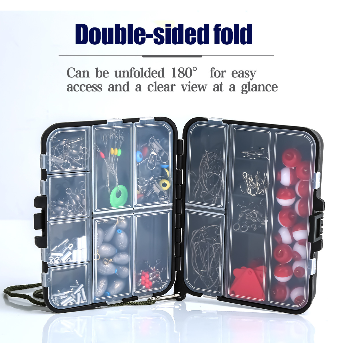 263Pcs Fishing Accessories Kit - Fishing Hook Box ulasan dan harga