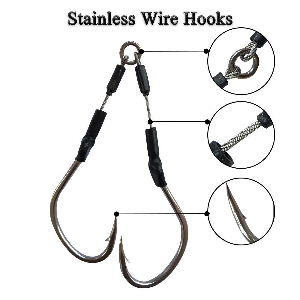 2pairs/bag Slow Fast Jigging H - Fishing Hook Assortment ulasan dan harga