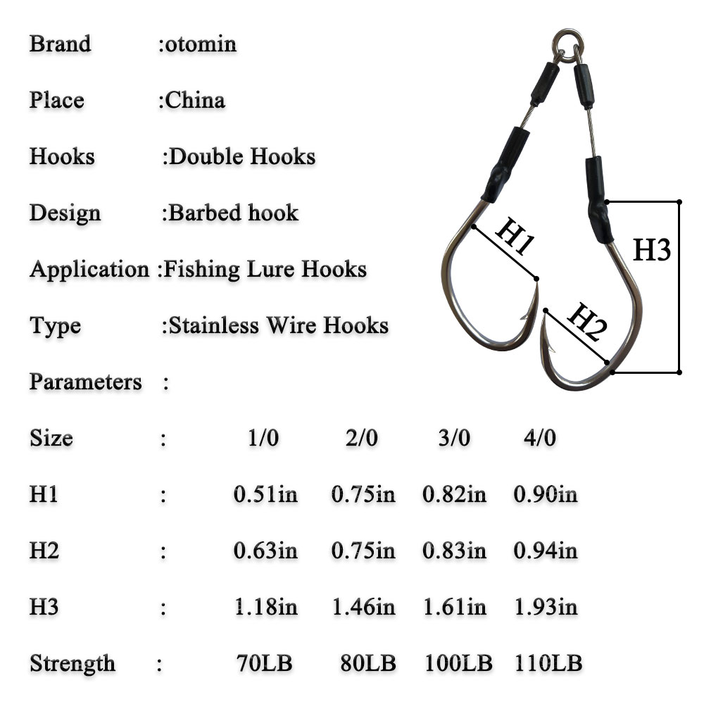 2pairs/bag Slow Fast Jigging H - Fishing Hook Assortment ulasan dan harga