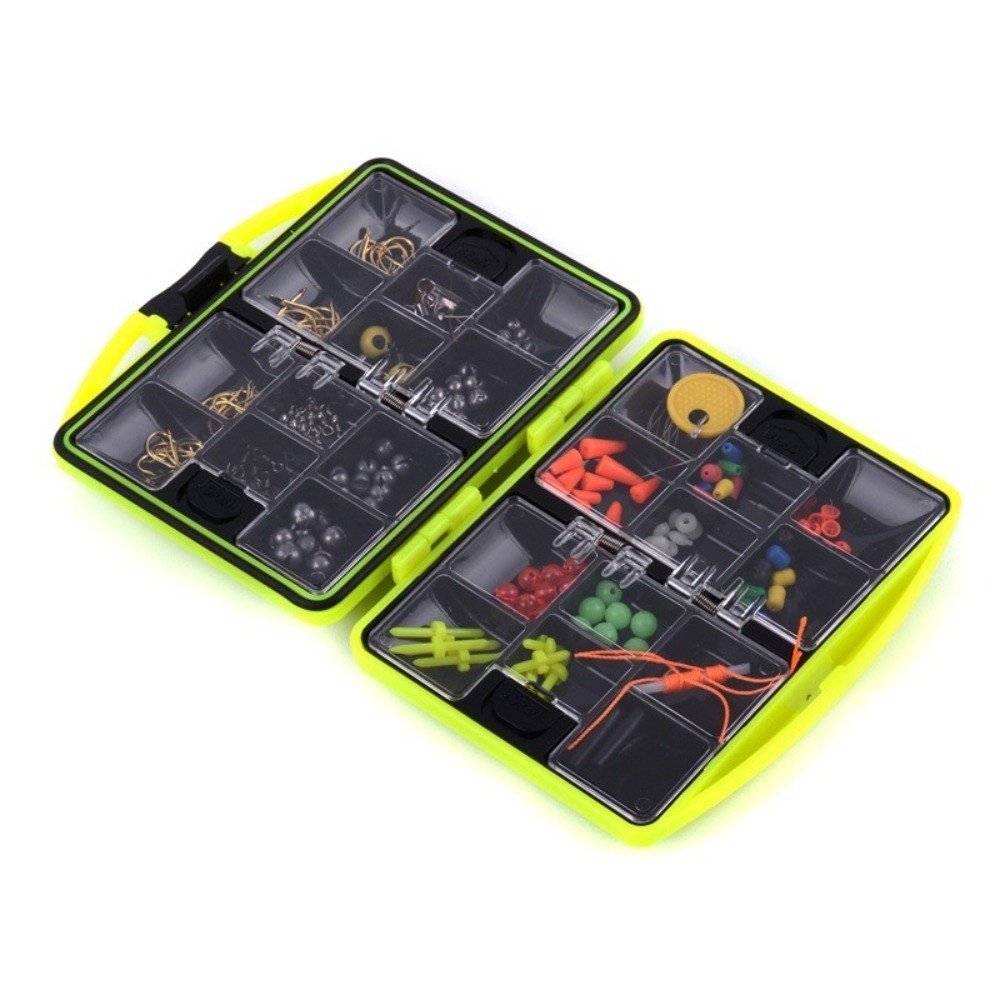 184pcs Fishing Accessories Kit - Fishing Hook Box ulasan dan harga