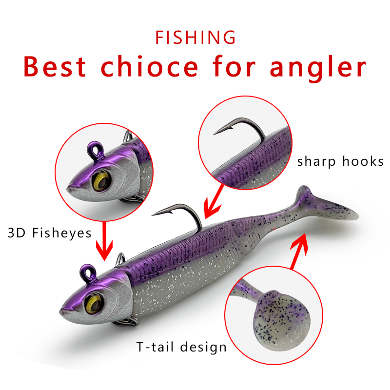 6Pcs Lead-Coated Fishing Lures - Fishing Hook Treble ulasan dan harga