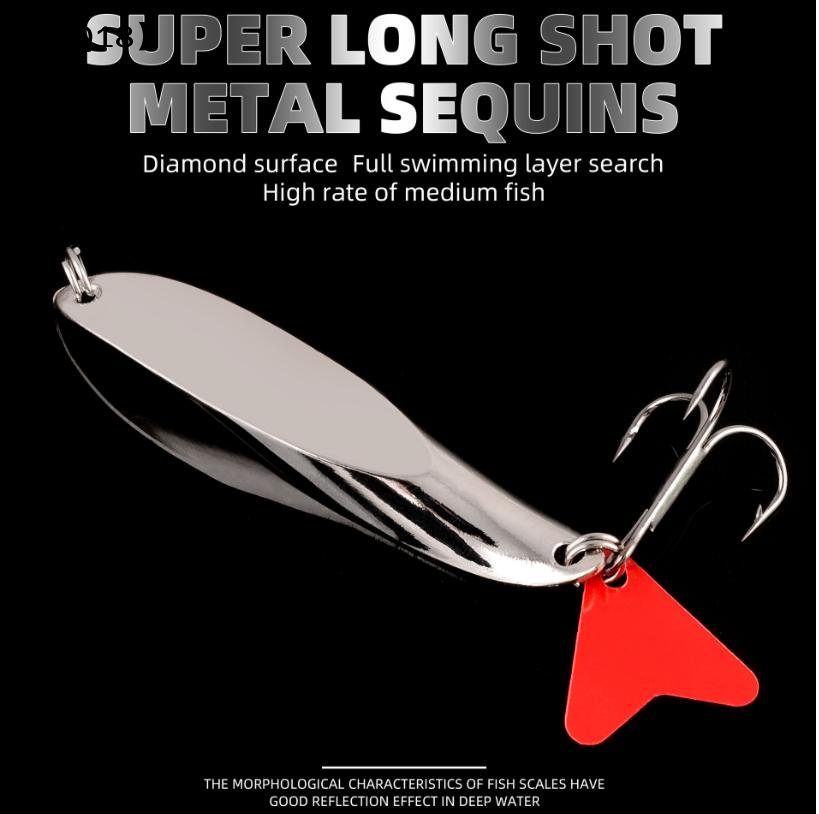 1PCMetal Spinner Spoon 7/10/14 - Fishing Hook Treble ulasan dan harga